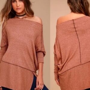 Free People We The Free | Londontown Ribbed Thermal Tunic Top Rust Orange Sz M